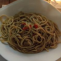 Aglio Olio Pasta at La Catedral in Kotor
