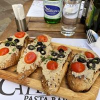 Bruschetta. (Paté de nous)  at La Catedral in Kotor