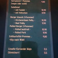 Menu at Felis in Essen