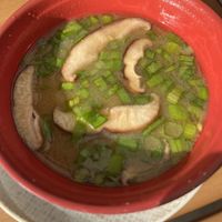 Vegan miso soupp  at Blue Sushi Sake Grill in Lincoln