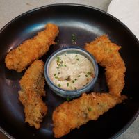 Eggplant dippers complete with vegan dipping sauce at Blue Sushi Sake Grill in Lincoln