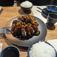 Fried aubergines at WángYǔYān Sù Fāng 王语嫣素坊 in Dali