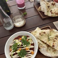 Scrambled Tofu with Chickpeas and Pita   at Secret Spot - Canggu in Canggu