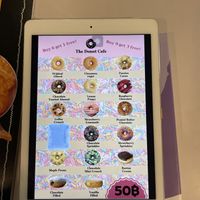 Menu  at The Donut Cafe in Chiang Mai