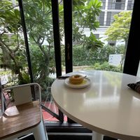 Indoor seating  at The Donut Cafe in Chiang Mai