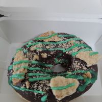Vegan Chocolate Biscuit Mint Donut at The Donut Cafe in Chiang Mai