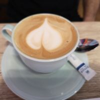 Oat milk cappuccino ☕❤️ at The Donut Cafe in Chiang Mai