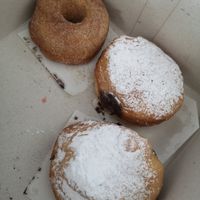 Cinnamon and chocolate filled at The Donut Cafe in Chiang Mai