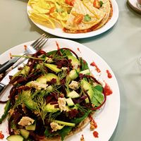 Pickle wrap and quesedilla  at Sharp Sharp Everyday in Rotterdam