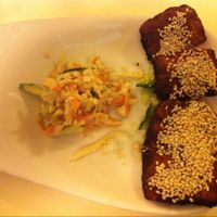 Assiette de la mer (vegan cod) at Loving Hut in Paris