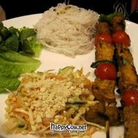 Skewers at Loving Hut in Paris