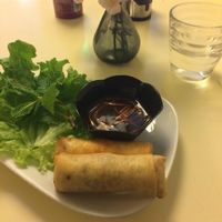 Spring Rolls at Loving Hut in Paris