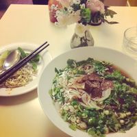 Pho at Loving Hut in Paris