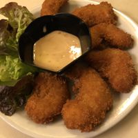 Prawn style starters at Loving Hut in Paris