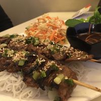 Les brochettes  at Loving Hut in Paris