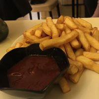French fries  at Loving Hut in Paris