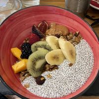 Chia pudding 🫐  at El Petit Princep in Barcelona