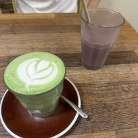  matcha and smoothie  at El Petit Princep in Barcelona