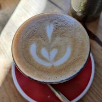 Coffee latte at El Petit Princep in Barcelona