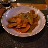 Bad light to photograph a good meal at Paninoteka in Ljubljana