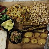 Vegan platter at Little Windows in Pokhara