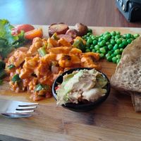 Vegan plate at Little Windows in Pokhara