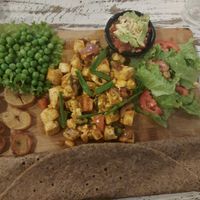 Tofu scramble at Little Windows in Pokhara