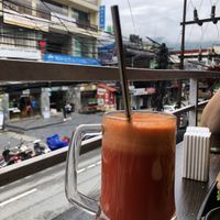 Fresh juice  at Little Windows in Pokhara