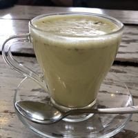 Golden milk  at Little Windows in Pokhara