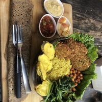 Falafel bowl   at Little Windows in Pokhara