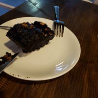 omg, one of the best brownies ever! at Little Windows in Pokhara