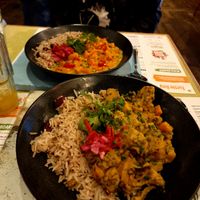 Curry jaickfruit at Turtle Bay in Preston