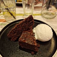 Chocolate brownie at Turtle Bay in Preston