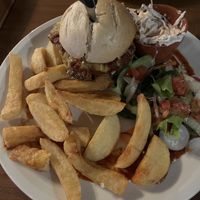 The dirty vegan burger  at The Strands Inn in Seascale
