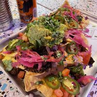 Loaded nachos  at Club Mexicana - Seven Dials in London