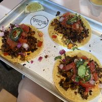 chorizo and sweet potato tacos   at Club Mexicana - Seven Dials in London