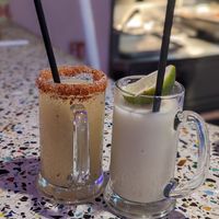 Frozen Margarita and Frozen piña colada at Club Mexicana - Seven Dials in London