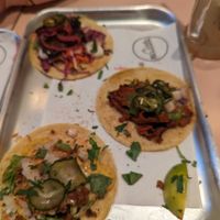 Tacos (one of each) at Club Mexicana - Seven Dials in London