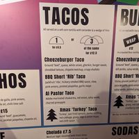 Menu at Club Mexicana - Seven Dials in London