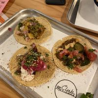Vegan tacos - 3 for £10 at Club Mexicana - Seven Dials in London