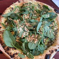Pesto pizza  at Pazzi in Stockholm