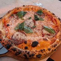 Nduja pizza at Pazzi in Stockholm