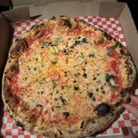 Vegan pizza  at Donatina's in Patchogue