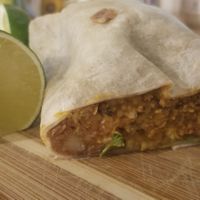 Beyond meat burrito at Del Taco in Merced