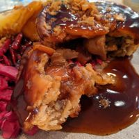 Mushroom bourguignon pie at Vertigo - Jack Rosenthal in Manchester