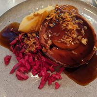 Mushroom bourguignon pie meal at Vertigo - Jack Rosenthal in Manchester