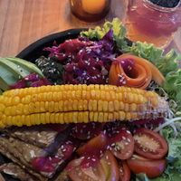 Buddha bowl  at Penida Colada Beach Bar in Penida Island