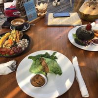 Bowl, burger, burritos   at Penida Colada Beach Bar in Penida Island