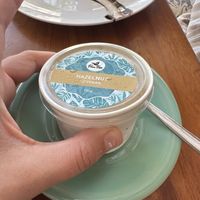 Hazelnut ice cream   at Penida Colada Beach Bar in Penida Island