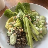 Green salad  at Penida Colada Beach Bar in Penida Island
